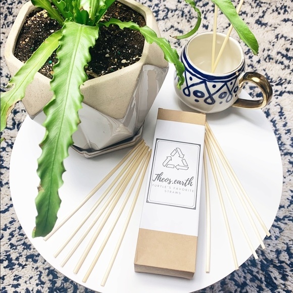 Theos.earth Wheat Drinking Straws - Picture 1 of 4